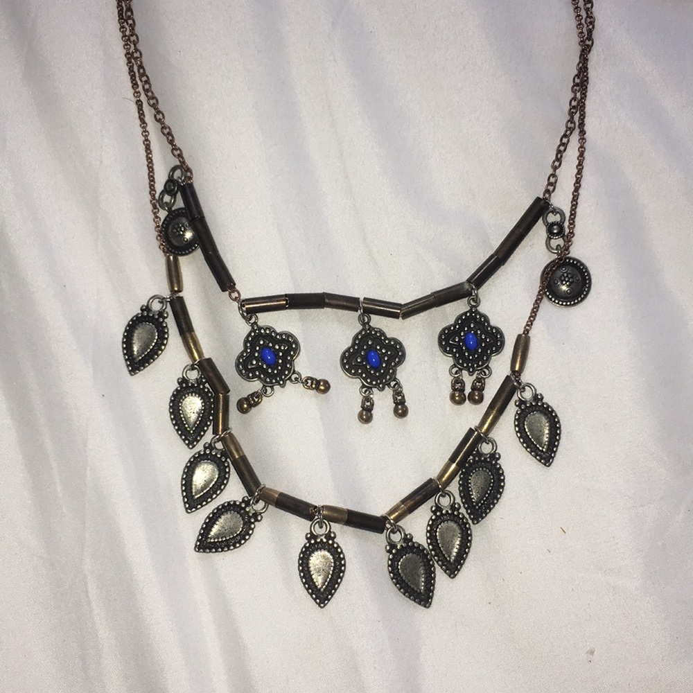 Free People chunky layered necklace